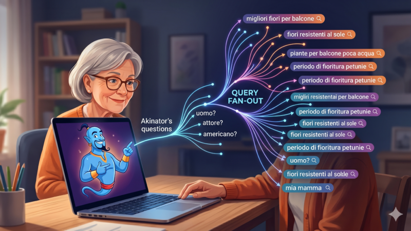 Come spiego il query fan out a mia mamma con Akinator